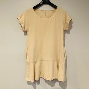 Free People French Terry Roll Sleeve Dress Size Medium